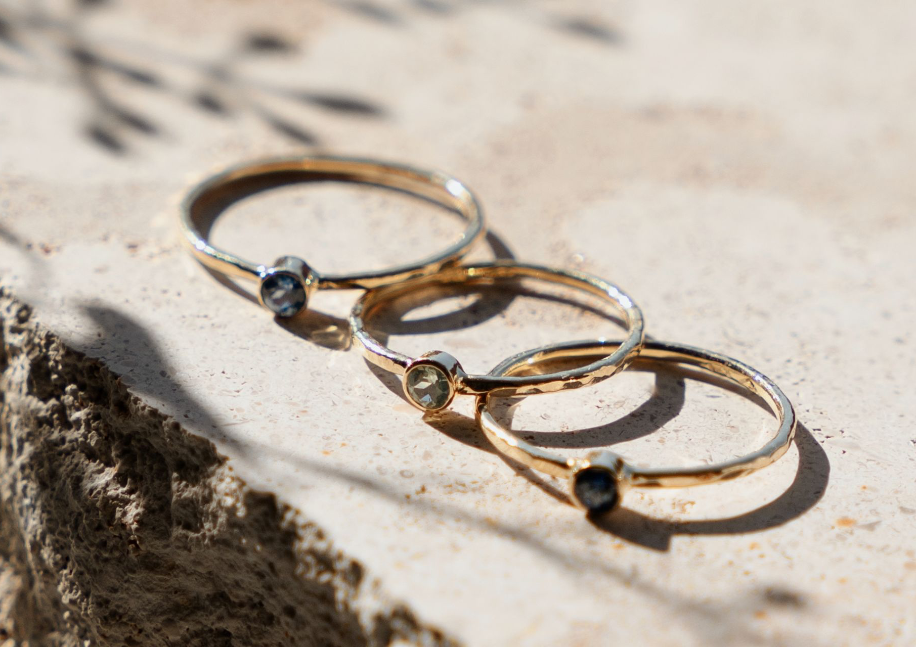 bague, fiançailles, saphir, or
